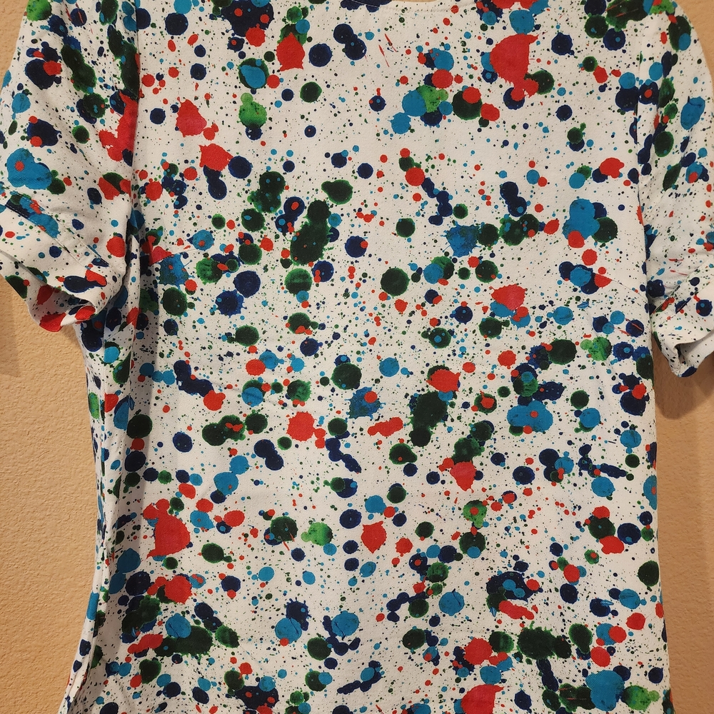 Colorful Splatter Print T-Shirt